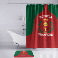 Morocco Atlas Lions Bathroom Set African Football Champions 2025