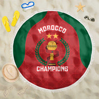 Morocco Atlas Lions Beach Blanket African Football Champions 2025