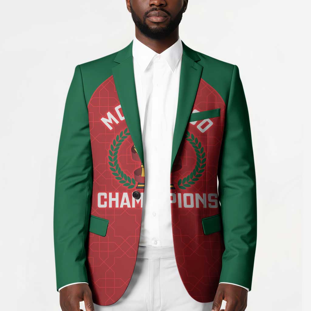 Custom Morocco Atlas Lions Blazer African Football Champions 2025