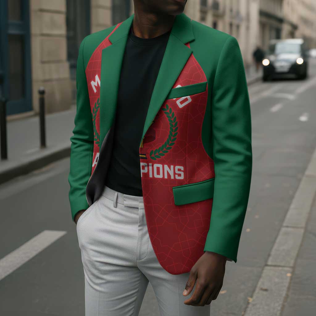 Custom Morocco Atlas Lions Blazer African Football Champions 2025