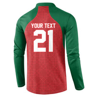 Custom Morocco Atlas Lions Button Sweatshirt African Football Champions 2025