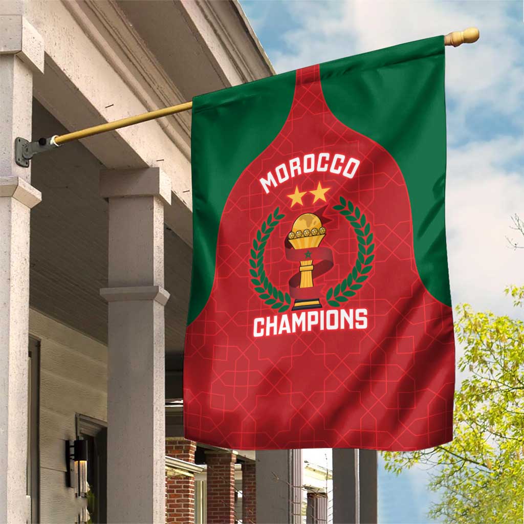 Morocco Atlas Lions Garden Flag African Football Champions 2025
