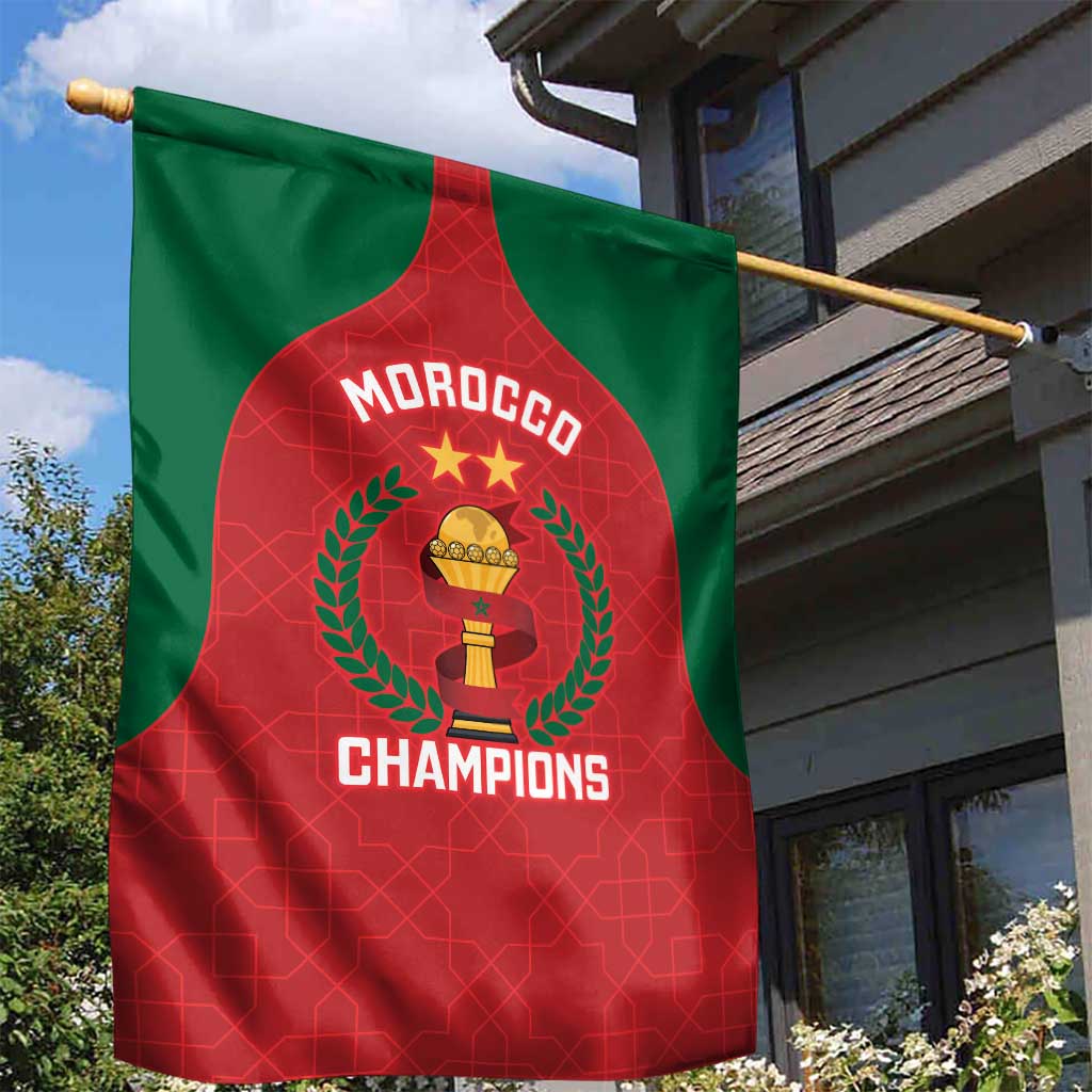 Morocco Atlas Lions Garden Flag African Football Champions 2025