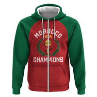 Custom Morocco Atlas Lions Hoodie African Football Champions 2025