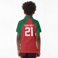 Custom Morocco Atlas Lions Kid Polo Shirt African Football Champions 2025