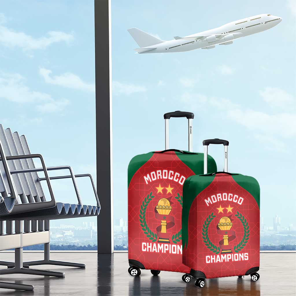 Morocco Atlas Lions Luggage Cover African Football Champions 2025