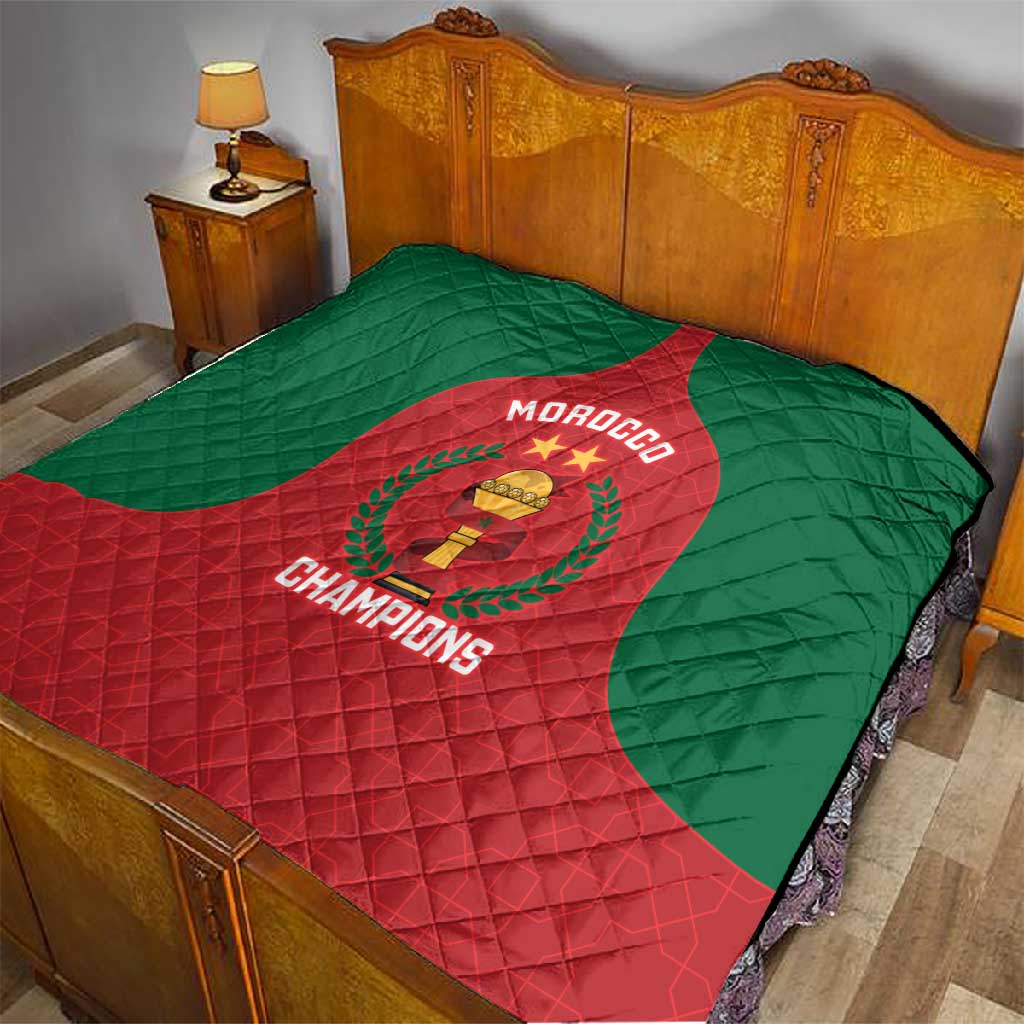 Morocco Atlas Lions Quilt African Football Champions 2025