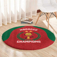 Morocco Atlas Lions Round Carpet African Football Champions 2025
