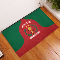 Morocco Atlas Lions Rubber Doormat African Football Champions 2025