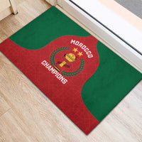 Morocco Atlas Lions Rubber Doormat African Football Champions 2025