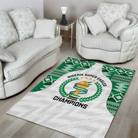 Nigeria Super Eagles Area Rug African Football Champions 2025