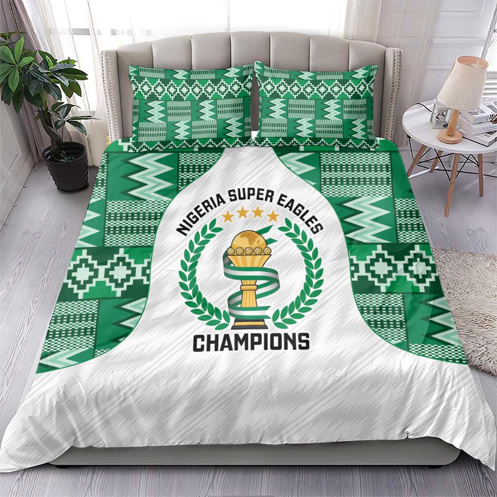 Nigeria Super Eagles Bedding Set African Football Champions 2025