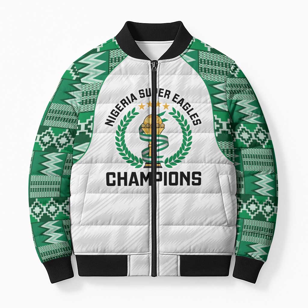 Custom Nigeria Super Eagles Bomber Puffer Jacket African Football Champions 2025