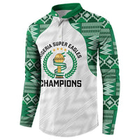 Custom Nigeria Super Eagles Button Sweatshirt African Football Champions 2025