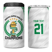 Custom Nigeria Super Eagles 4 in 1 Can Cooler Tumbler African Football Champions 2025