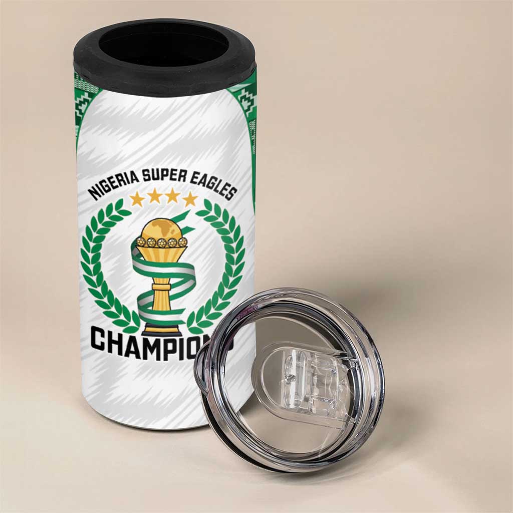 Custom Nigeria Super Eagles 4 in 1 Can Cooler Tumbler African Football Champions 2025