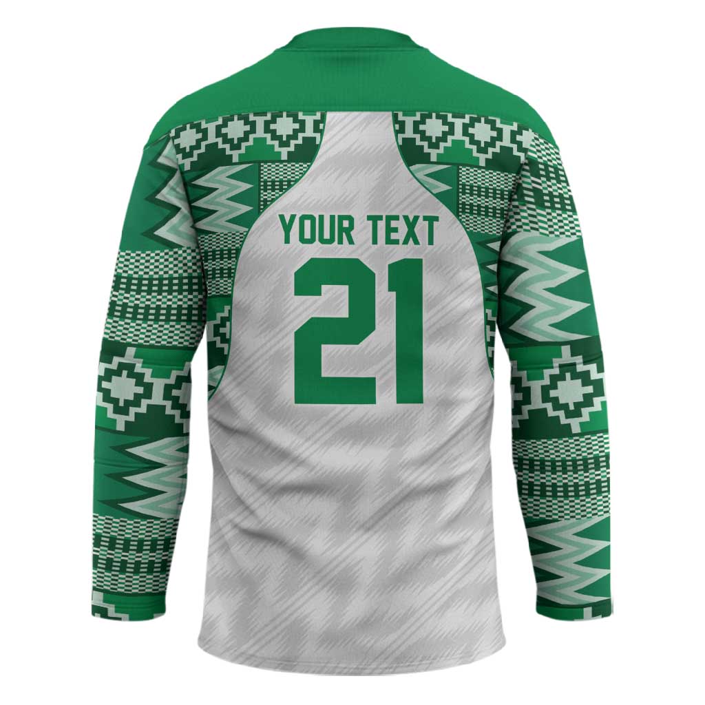 Custom Nigeria Super Eagles Hockey Jersey African Football Champions 2025