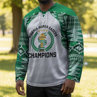 Custom Nigeria Super Eagles Hockey Jersey African Football Champions 2025