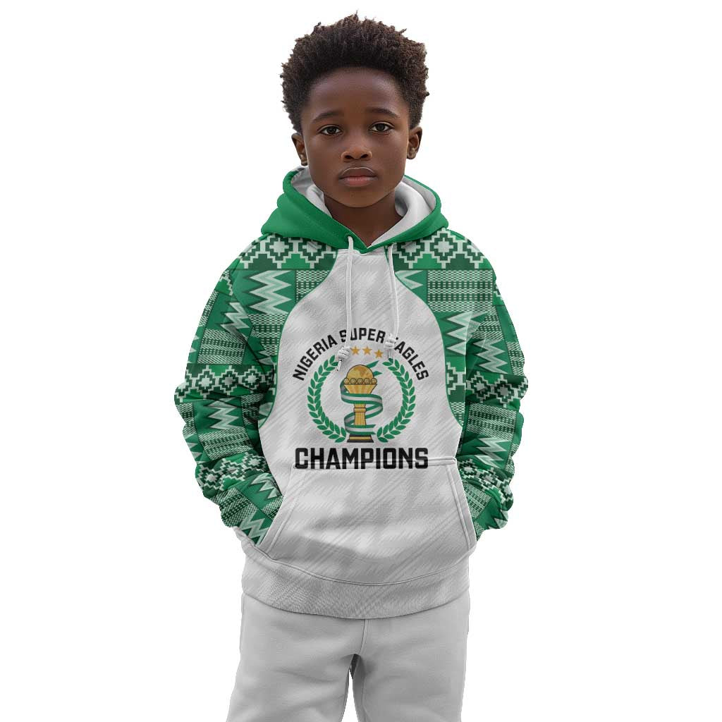 Custom Nigeria Super Eagles Kid Hoodie African Football Champions 2025