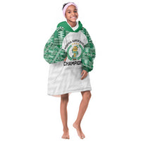 Custom Nigeria Super Eagles Kid Wearable Blanket Hoodie African Football Champions 2025