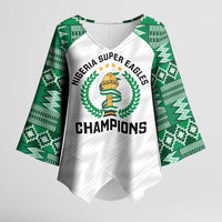 Custom Nigeria Super Eagles Kimono Sleeve Blouse African Football Champions 2025