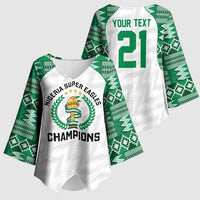 Custom Nigeria Super Eagles Kimono Sleeve Blouse African Football Champions 2025