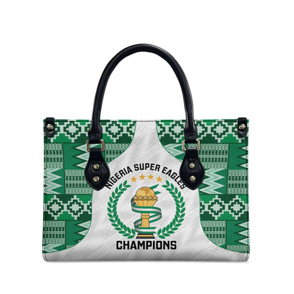 Nigeria Super Eagles Leather Bag African Football Champions 2025