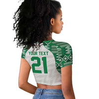 Custom Nigeria Super Eagles Raglan Cropped T shirt African Football Champions 2025