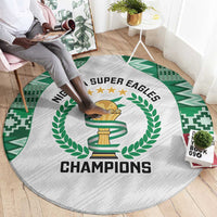 Nigeria Super Eagles Round Carpet African Football Champions 2025