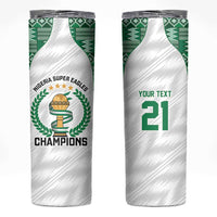 Custom Nigeria Super Eagles Skinny Tumbler African Football Champions 2025