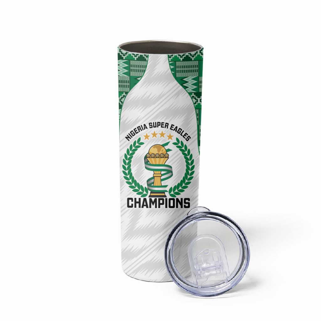 Custom Nigeria Super Eagles Skinny Tumbler African Football Champions 2025