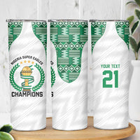 Custom Nigeria Super Eagles Skinny Tumbler African Football Champions 2025
