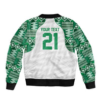 Custom Nigeria Super Eagles Sleeve Zip Bomber Jacket African Football Champions 2025