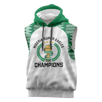 Custom Nigeria Super Eagles Sleeveless Hoodie African Football Champions 2025