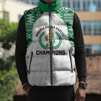 Custom Nigeria Super Eagles Sleeveless Puffer Jacket African Football Champions 2025