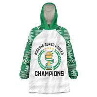 Custom Nigeria Super Eagles Wearable Blanket Hoodie African Football Champions 2025