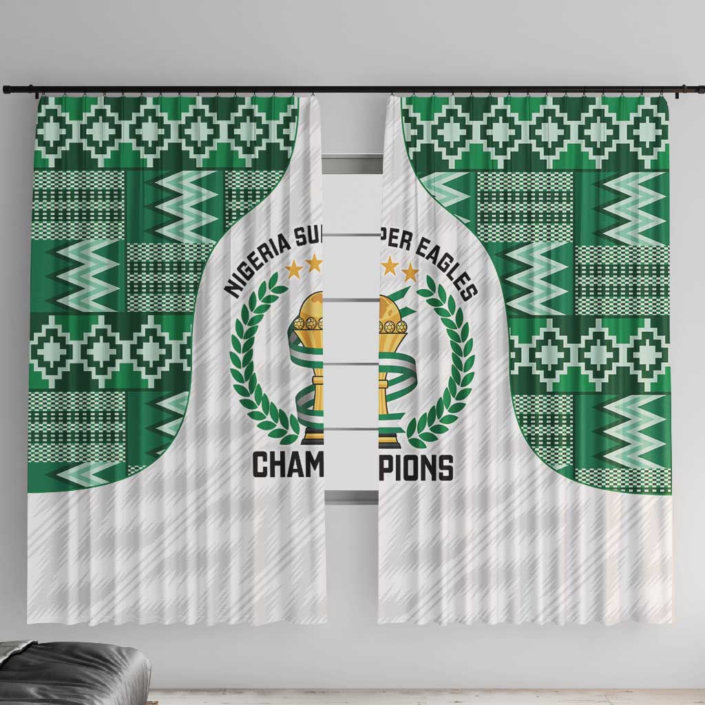 Nigeria Super Eagles Window Curtain African Football Champions 2025