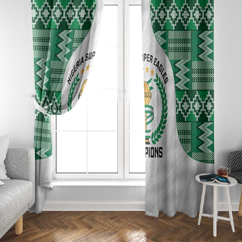 Nigeria Super Eagles Window Curtain African Football Champions 2025