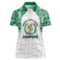Custom Nigeria Super Eagles Women Polo Shirt African Football Champions 2025