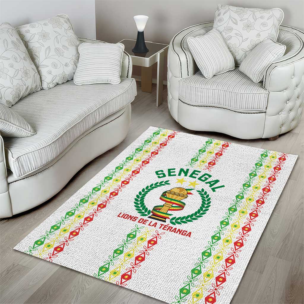 Senegal Lions of Teranga Area Rug African Football Champions 2025