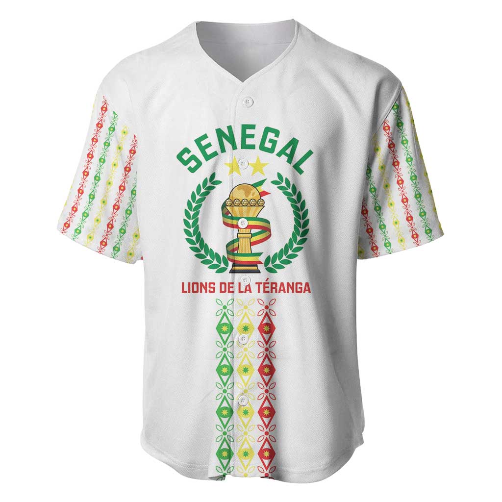 Custom Senegal Lions of Teranga Baseball Jersey African Football Champions 2025