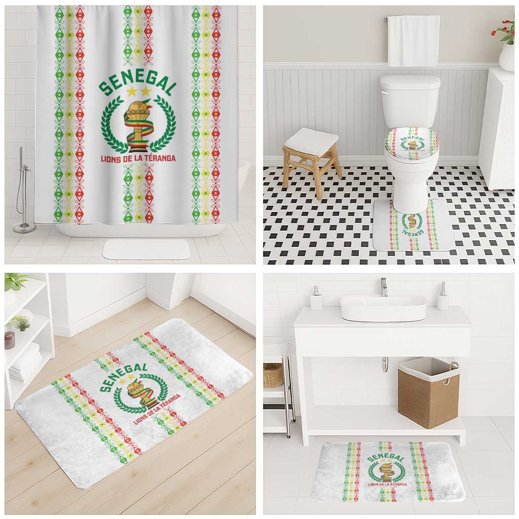 Senegal Lions of Teranga Bathroom Set African Football Champions 2025