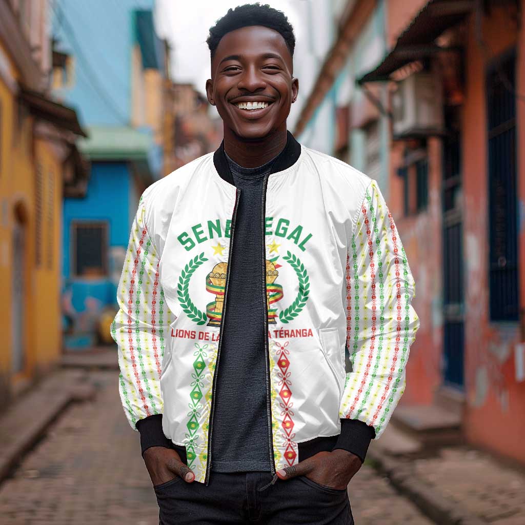 Custom Senegal Lions of Teranga Bomber Jacket African Football Champions 2025