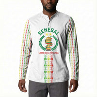 Custom Senegal Lions of Teranga Button Sweatshirt African Football Champions 2025