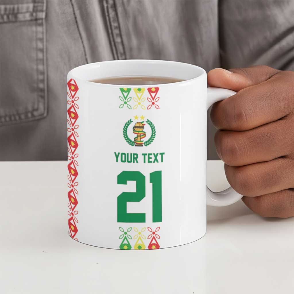 Custom Senegal Lions of Teranga Ceramic Mug African Football Champions 2025