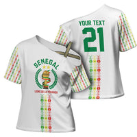 Custom Senegal Lions of Teranga Cross Shoulder Shirt African Football Champions 2025