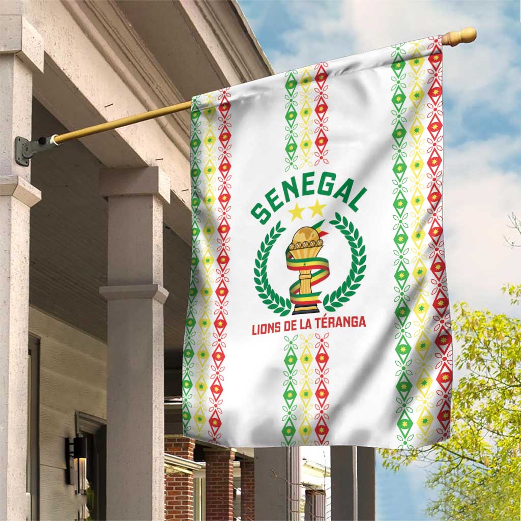 Senegal Lions of Teranga Garden Flag African Football Champions 2025