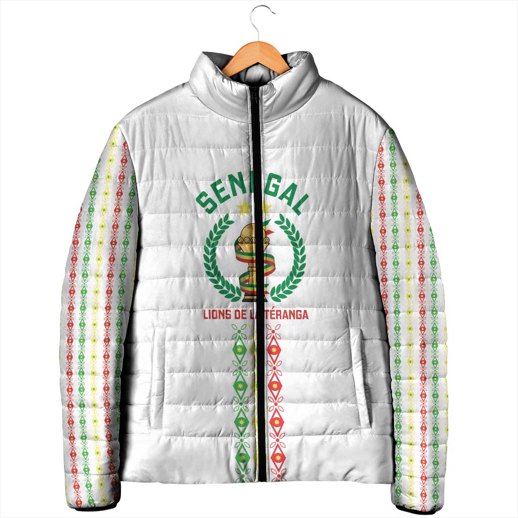 Custom Senegal Lions of Teranga Padded Jacket African Football Champions 2025