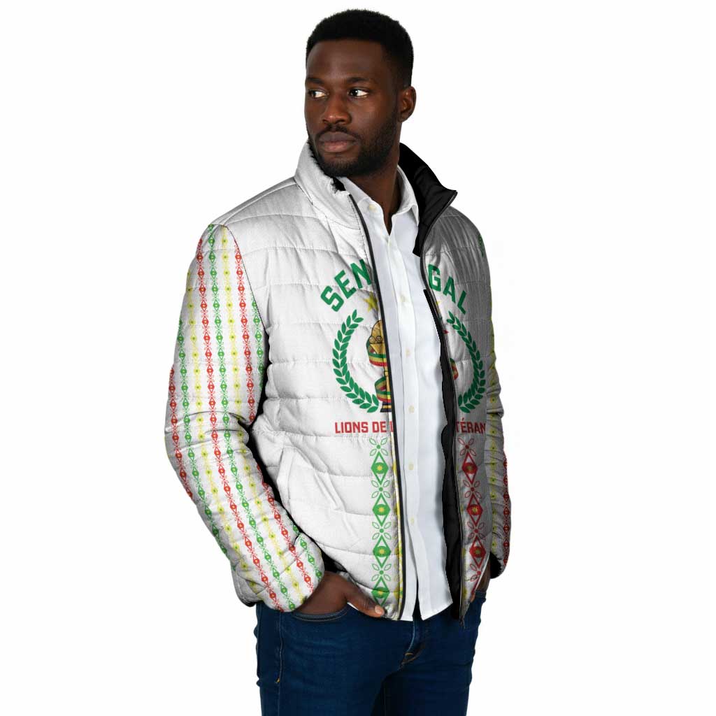 Custom Senegal Lions of Teranga Padded Jacket African Football Champions 2025