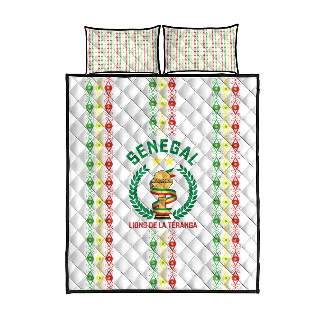 Senegal Lions of Teranga Quilt Bed Set African Football Champions 2025